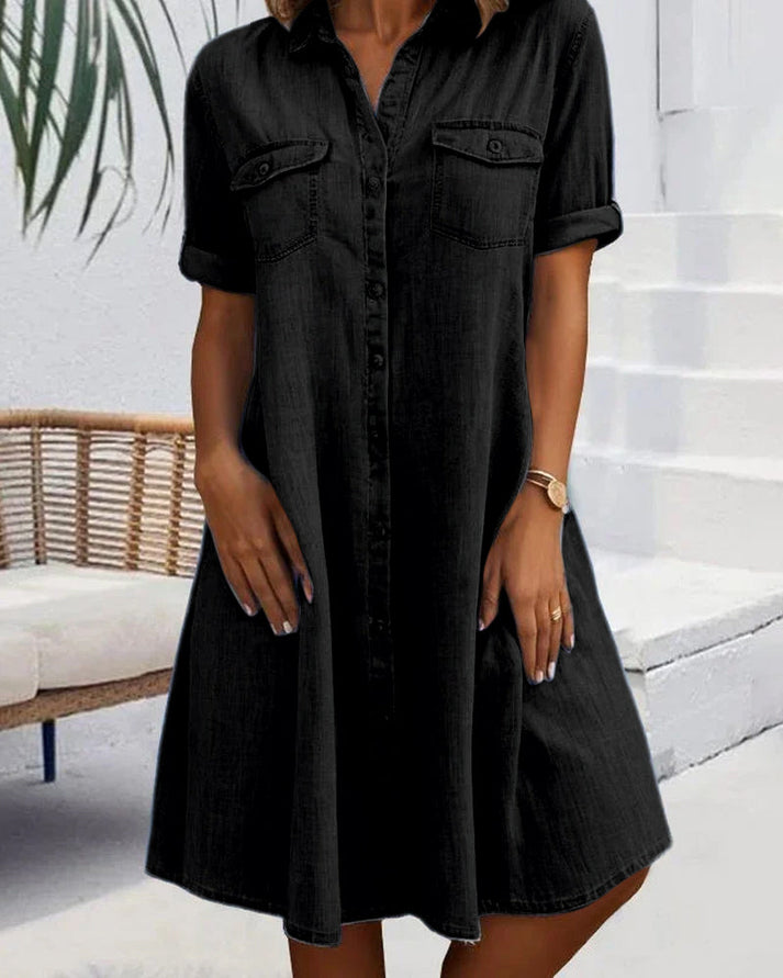 Leona Effortless Denim Dress