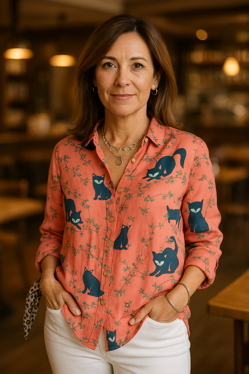 Nara| Elegant Cotton Blouse