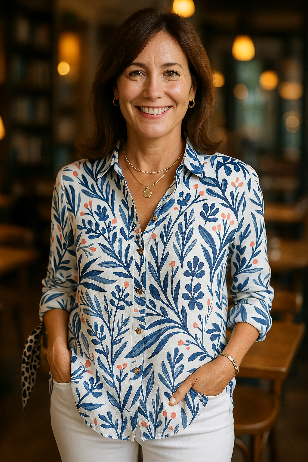 Nara| Elegant Cotton Blouse