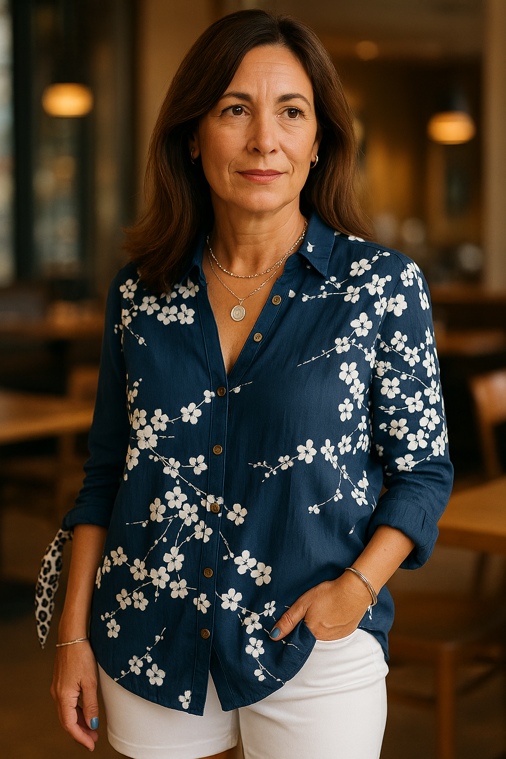 Nara| Elegant Cotton Blouse