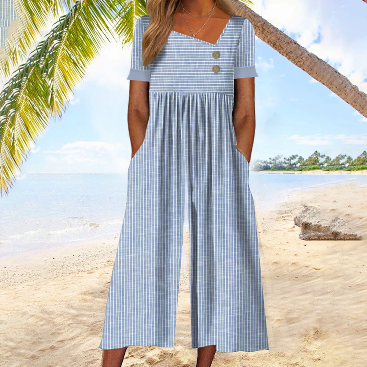 Breeze | Playful Stripe Romper