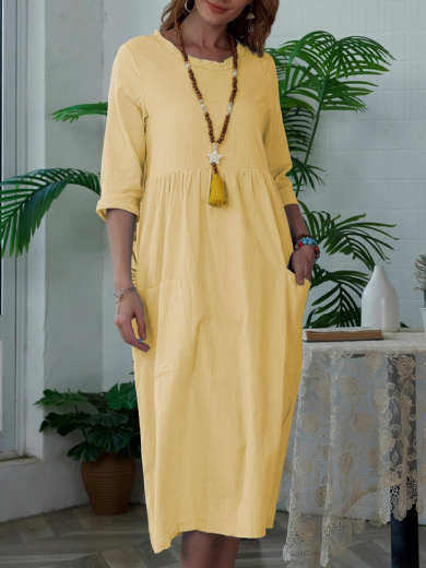 Willow | Easy Everyday Comfort Dress with Pockets