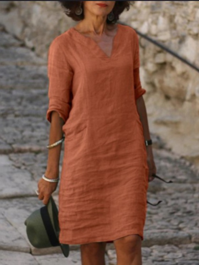Isabelle | Easy Cotton-Linen Dress