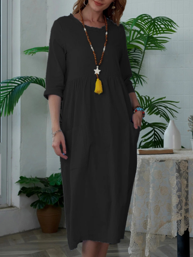Willow | Easy Everyday Comfort Dress with Pockets