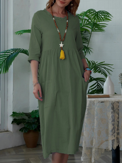 Willow | Easy Everyday Comfort Dress with Pockets