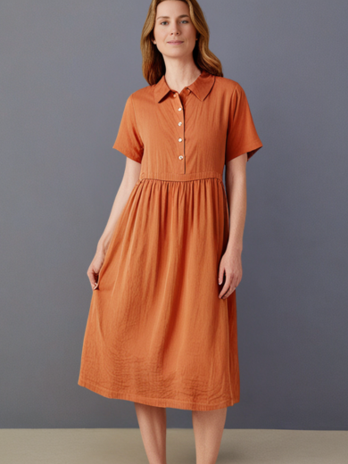 Marina | relaxed linen shirt dress