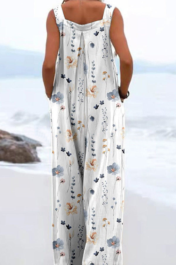 Fern | Tropical Sleeveless Playsuit