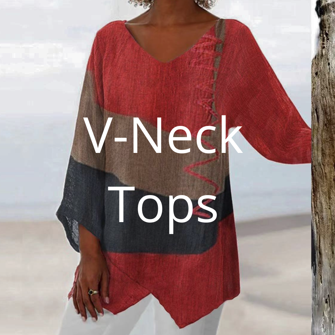 Flattering V-Neck Tops