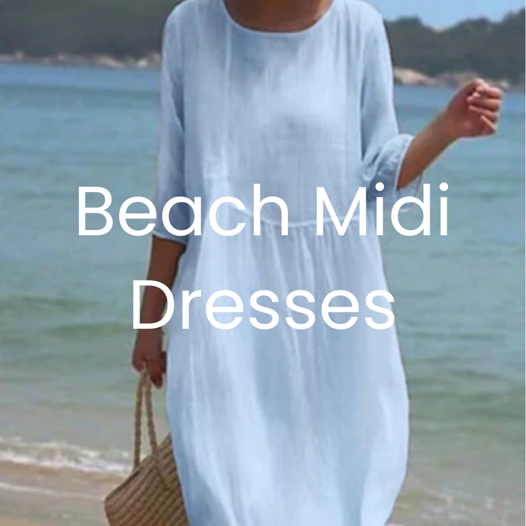 Beach Cover-Up Midi Dresses