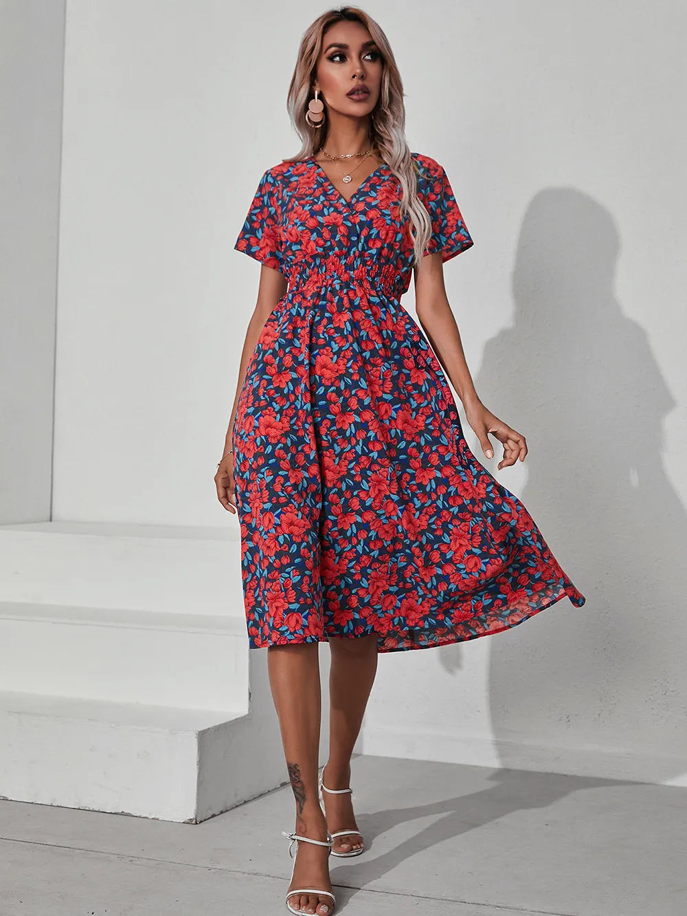 Luisa Floral Print Dress