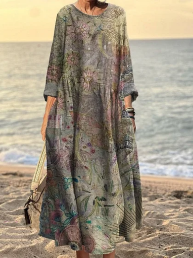 Ilsa | Vintage-Inspired Cotton-Linen Dress