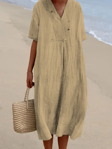 Frances | Short Sleeve Midi Dress