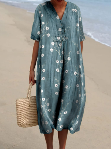 Joan | Short Sleeve Midi Dress