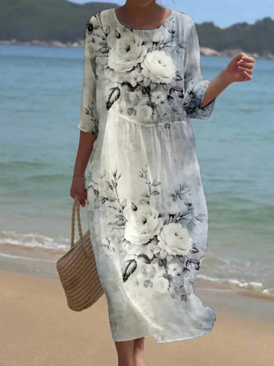 Marina | Floral Midi Dress