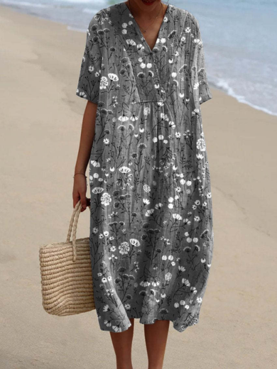 Patricia | Short Sleeve Midi Dress