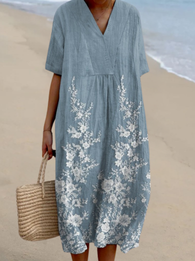 Diane | Short Sleeve Midi Dress