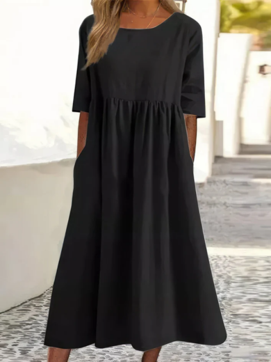Nora | Everyday Cotton Pocket Dress