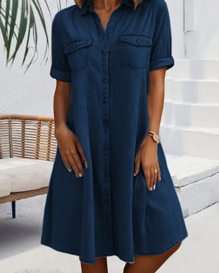 Leona Effortless Denim Dress
