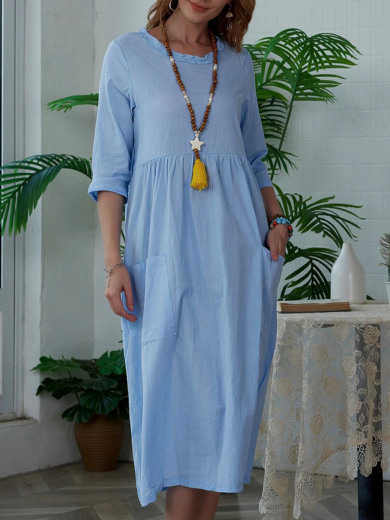 Willow | Easy Everyday Comfort Dress with Pockets