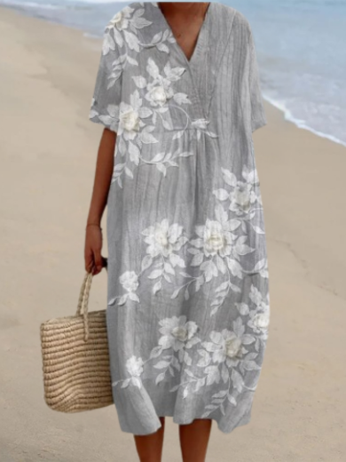 Helen | Short Sleeve Midi Dress