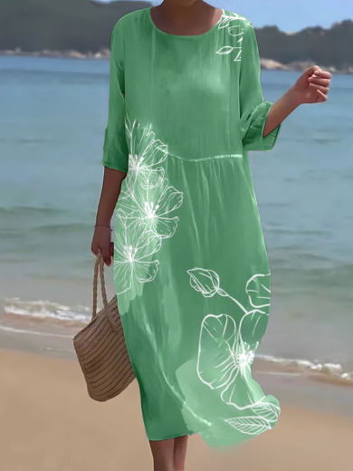 Emerald | Deep Green Midi Dress