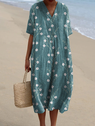 Samantha | Short Sleeve Midi Dress