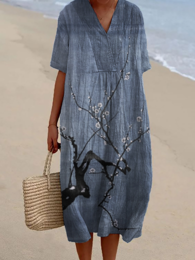 Nancy | Short Sleeve Midi Dress