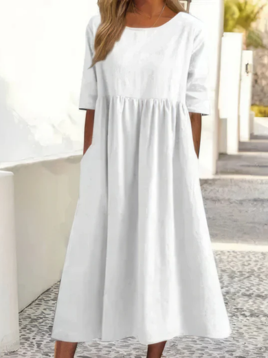 Nora | Everyday Cotton Pocket Dress
