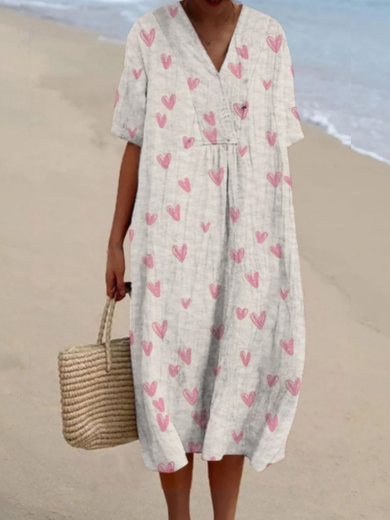 Susan | Short Sleeve Midi Dress