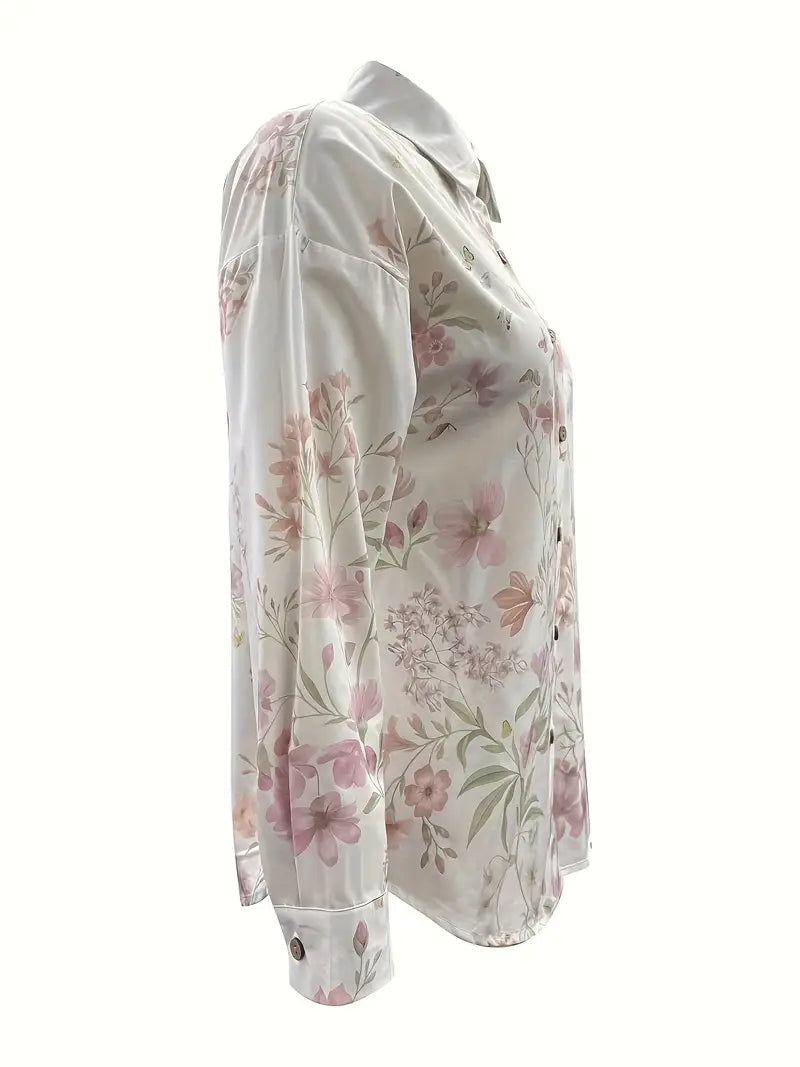 Elara| Elegant Floral Blouse