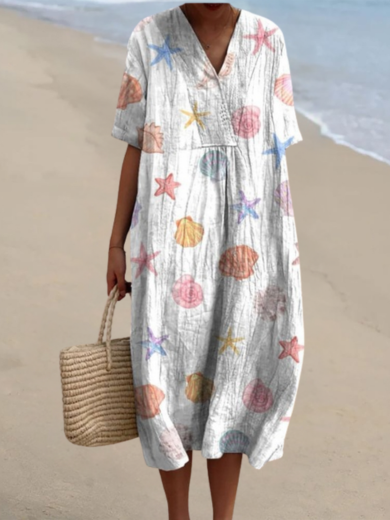 Marie | Short Sleeve Midi Dress