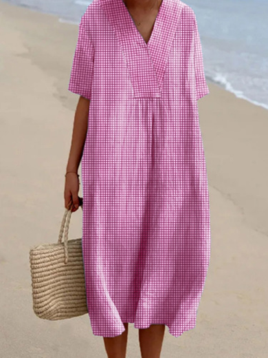 Amy | Short Sleeve Midi Dress