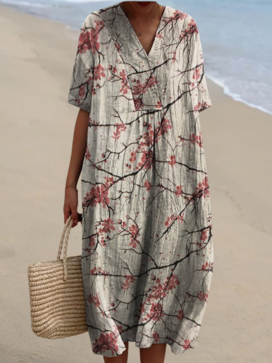 Brenda | Short Sleeve Midi Dress