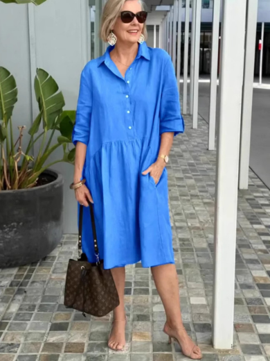 Clara | Easy Elegance Shirt Dress