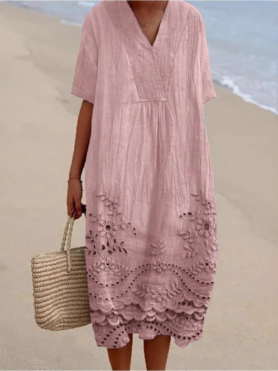 Pink | Oversized Midi Dress