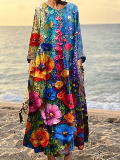 Romi | Vintage-Inspired Cotton-Linen Dress