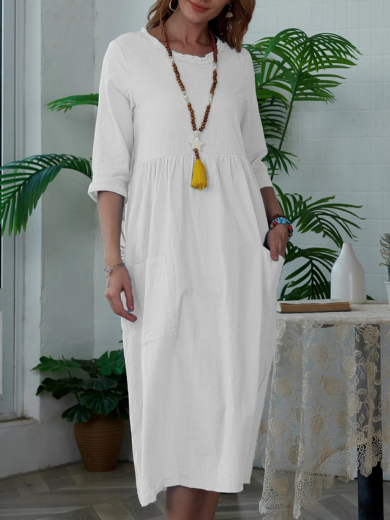 Willow | Easy Everyday Comfort Dress with Pockets