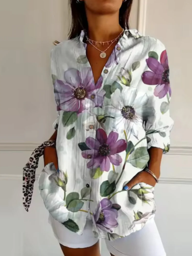Mira | Watercolour Petal Blouse