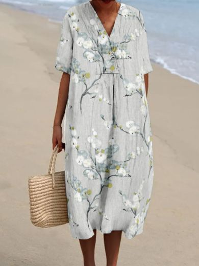 Judith | Short Sleeve Midi Dress