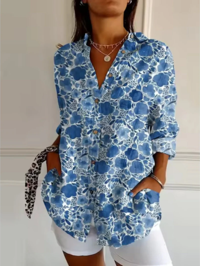 Sora | Indigo Garden Blouse