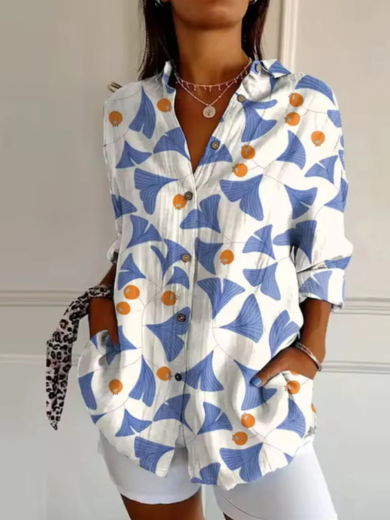 Juno | Retro Leaf Blouse