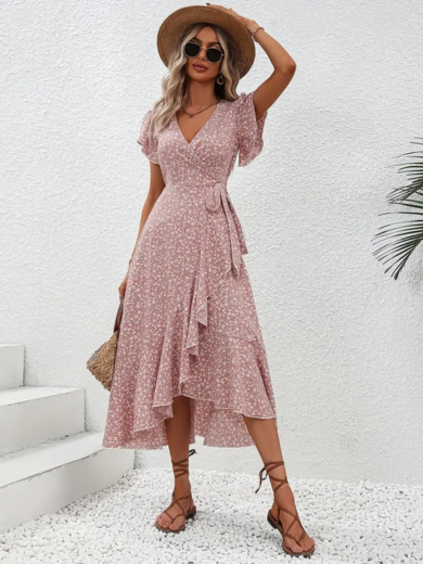 Sophie | Easy-Wrap Floral Elegance Dress
