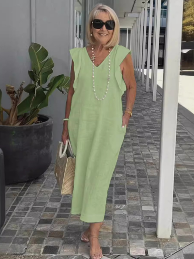 Ella | Easy-Fit Linen Pocket Dress