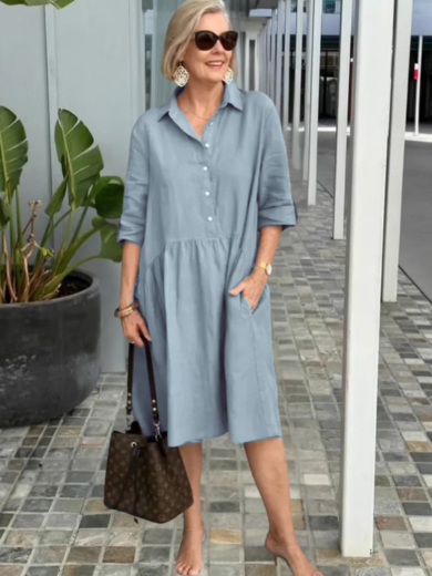 Clara | Easy Elegance Shirt Dress