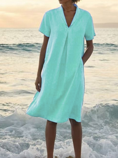 Lana Cotton-Linen Day Dress