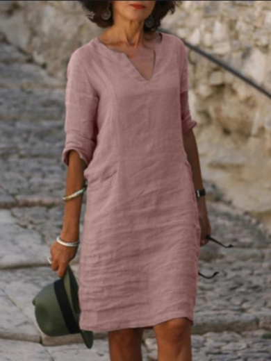 Isabelle | Easy Cotton-Linen Dress