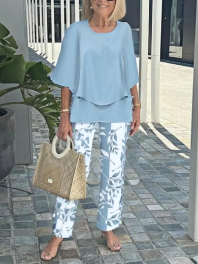 Evelyn | Two-Piece Pants & Top Set
