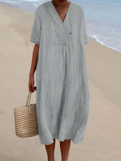 Laura | Short Sleeve Midi Dress