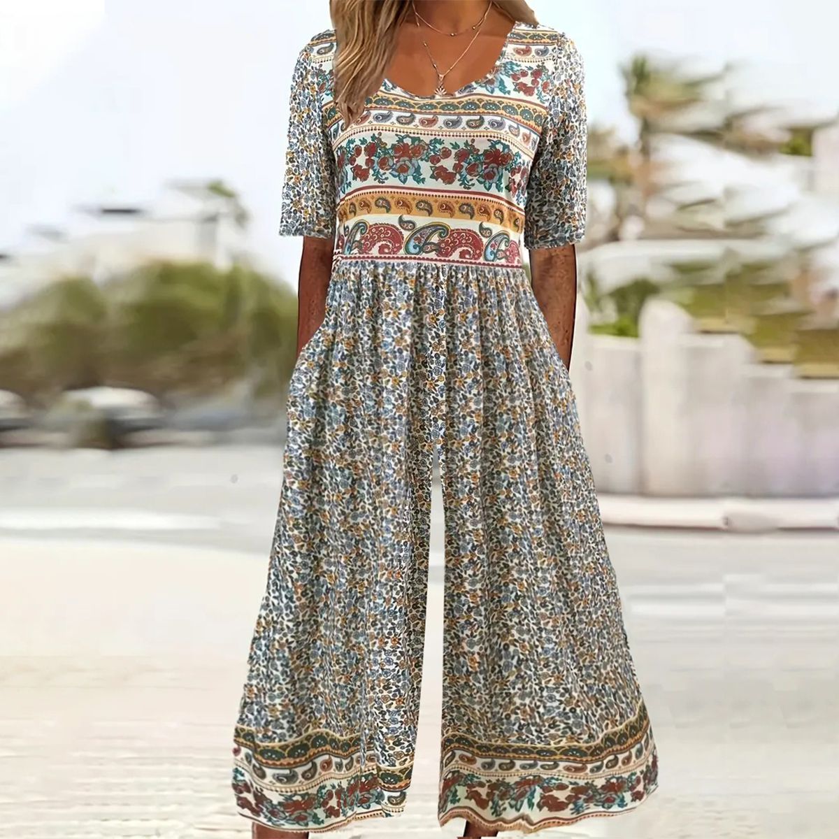 Aria | Chic Scoop Neck Jumpsuit