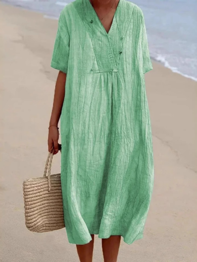 Betty | Short Sleeve Midi Dress